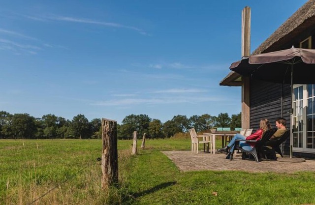 Authentic haystack in Wierden with a terrace