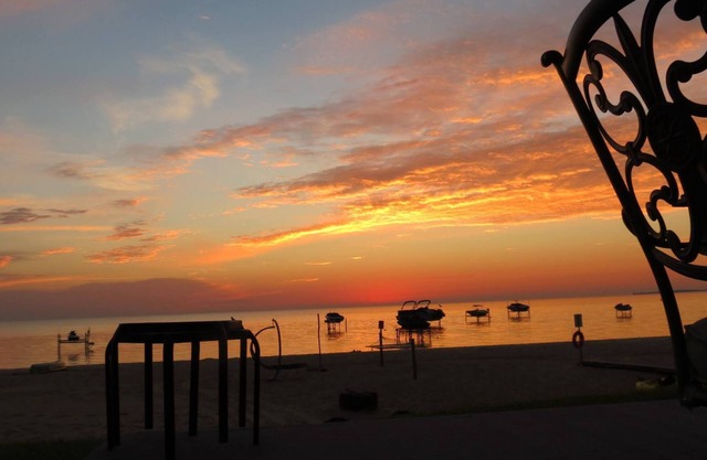 Beach House on the Saginaw Bay near Bay City, Michigan