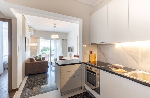 Beachfront 2-Bedroom Stay in Voula