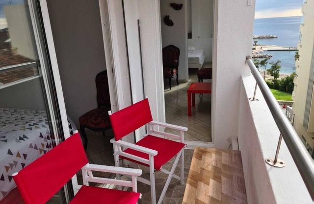 Beachfront apartment.