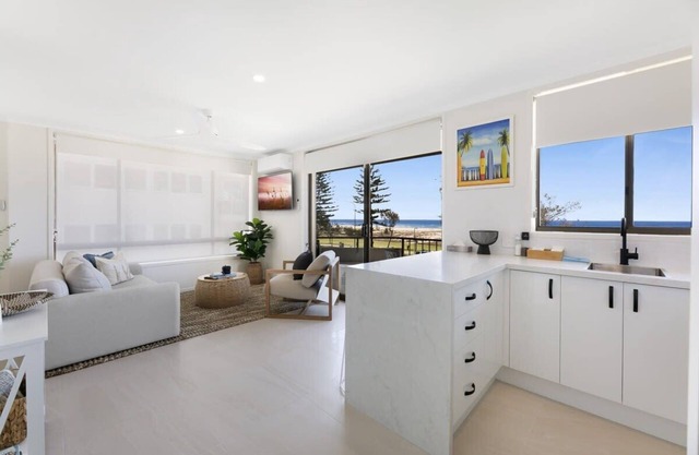 Beachfront Studio with Balcony & Stunning Views