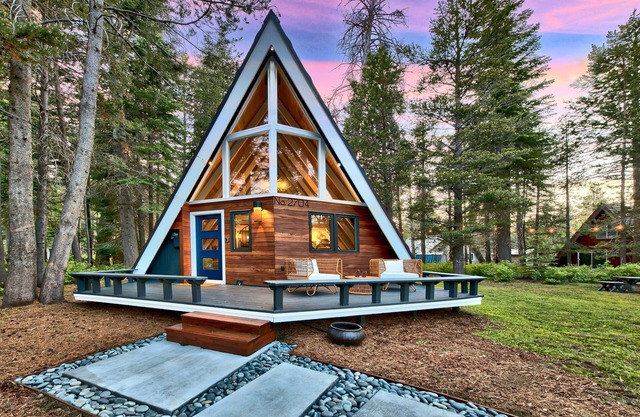 Beautiful A-frame home with deck, streaming, and dog friendly - near skiing