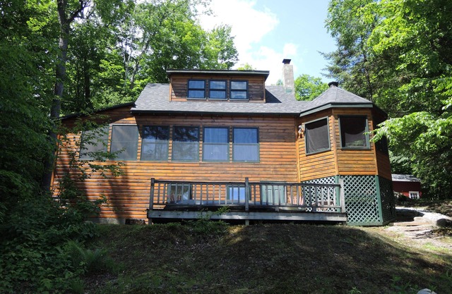 Beautiful cabin on inlet to Cranberry Lake in the peaceful Adirondack mountains.