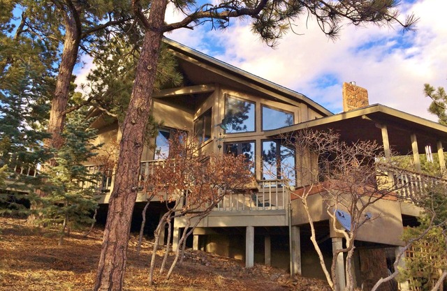 Beautiful Home Surrounded by Tall Pines and Awesome Mountain Views