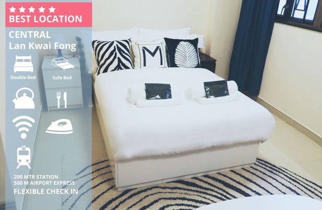 Beautiful studio+Balcony @ Central/Lan Kwai Fong