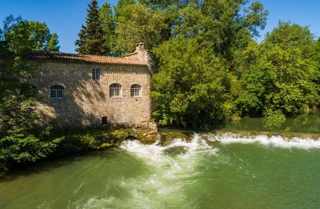 Beautifully restored 18th-century mill on the river.