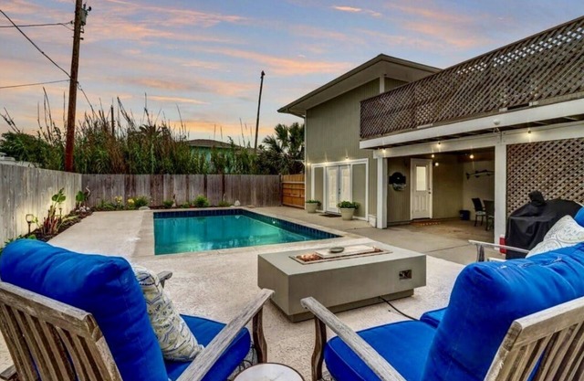 Big Beautiful Beach House with private pool close to everything in town & beach.