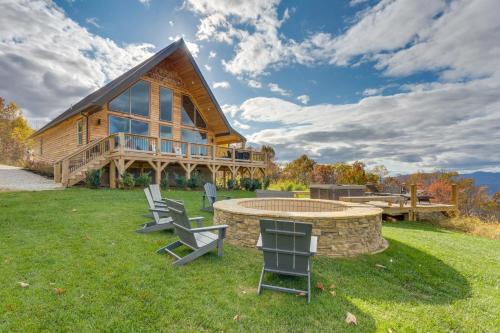 Blue Ridge Mountain-View Cabin with Hot Tub and Deck!