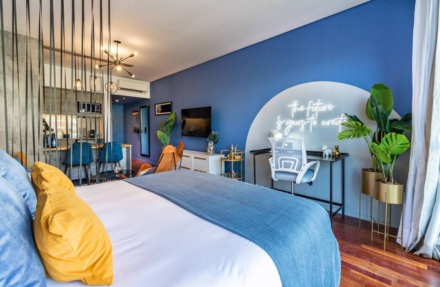 Blue Studio | Gourmet Area/Cozy/WiFi/Pool/Washer