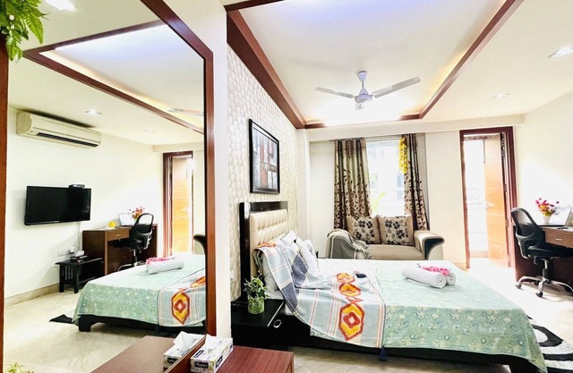 BluO Cozy Studio - Green Park & Hauz Khas Village