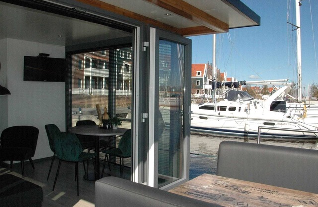 Boat in Volendam near Marina Museum