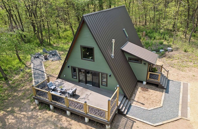 Brand NEW build. A-frame 2bed+/2bath. Nature paradise. Pepin, WI.