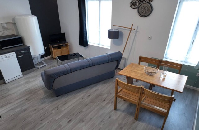 Bright city apartment with 2 private indoor parking spaces