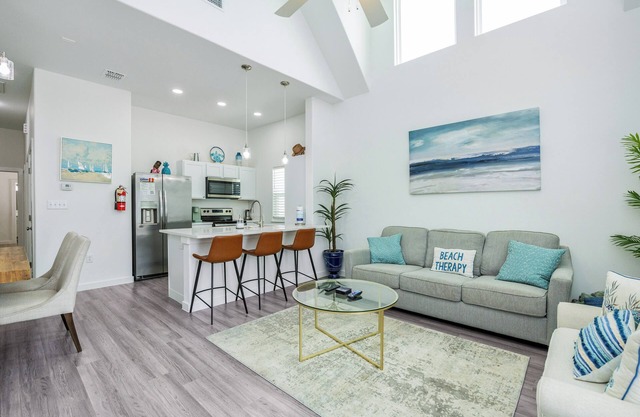 Bright & Modern Retreat w/Pool & Pirate ship Playground, Steps from the Beach