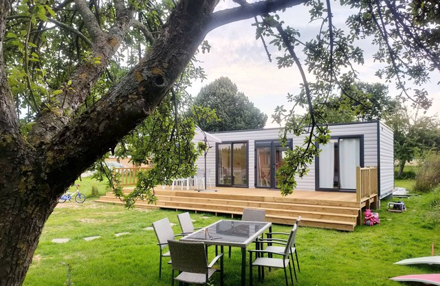 Bungalow DUO LODGE - swimming pool, peace and Normandy nature