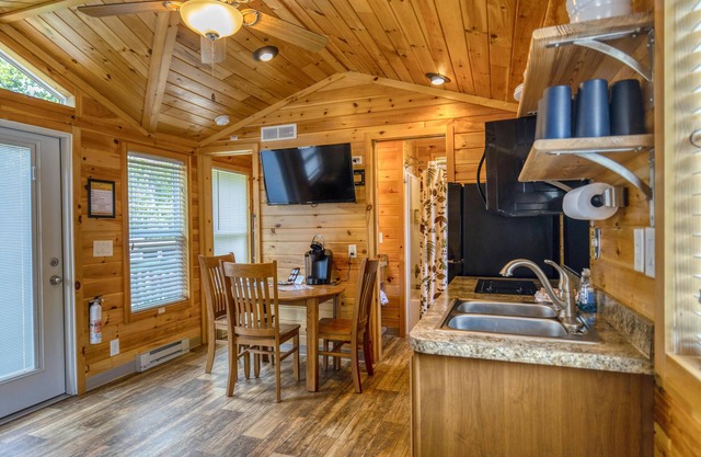 Cabin 5 - Beautiful spacious cabin w/loft and lots of windows! Breathtaking view with facing the river.