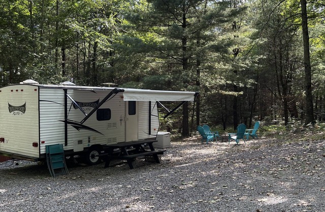 Camper next to Rickett’s glen