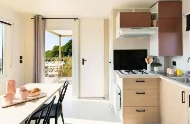 Camping de la Liez * - Mobile home New Family 3 Rooms 4 People Air-conditioned