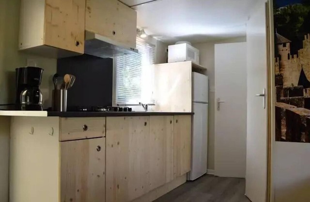 Camping Flower Le Martinet Rouge * - 3 room mobile home 4/6 people Terrace