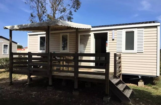 Camping les Fontaines * - Mobil Home Camélia Comfort Air conditioning with terrace 3 bedrooms 6 people