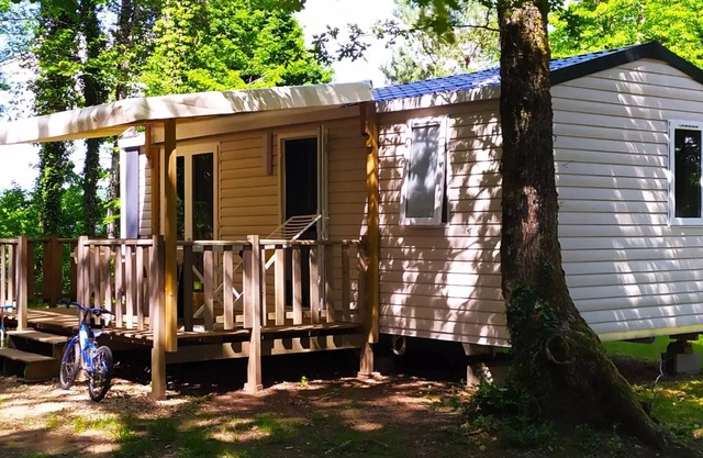 Camping Les Rives du lac Cantalès * - Riviera 2 bedroom mobile home 6 people