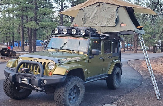 Camping ready jeep, go anywhere.