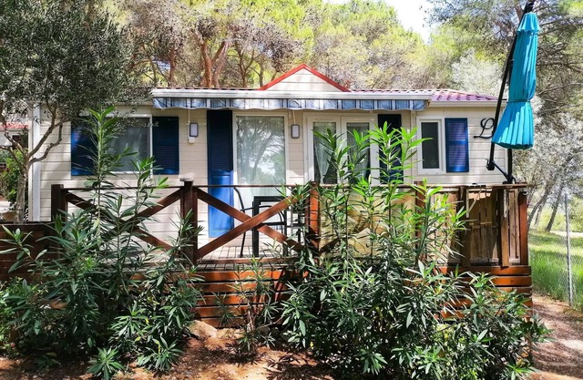 Campsite Residential La Pinède * - Savanah COMFORT -2 bedrooms 30m2- *Clim, terrace, TV* 4 persons