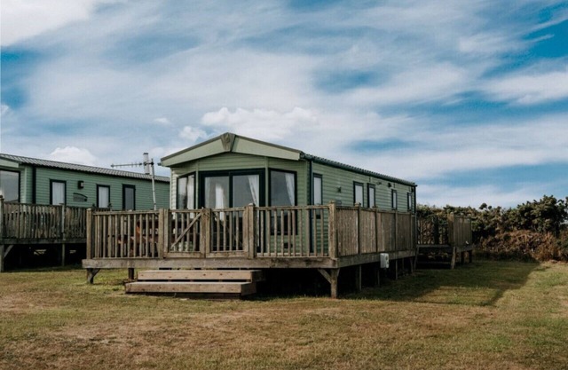 Caravan with sea views on the coast near St Davids