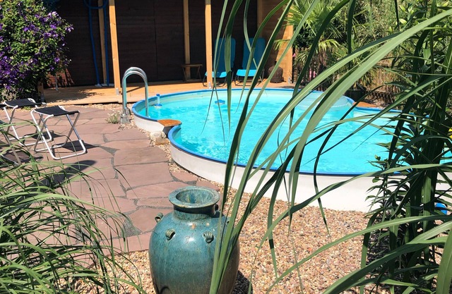 Celle Hambühren Cozy fairytale forest house Pool and sauna on the edge of the forest Wallbox
