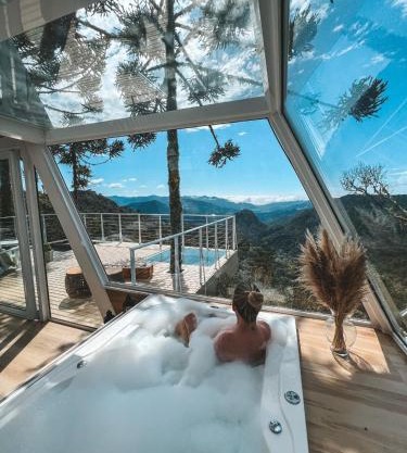 Chalé Aframe- Benta Rosa Chalés de Luxo