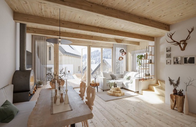 Chalet #1 with 2 bedrooms and sauna