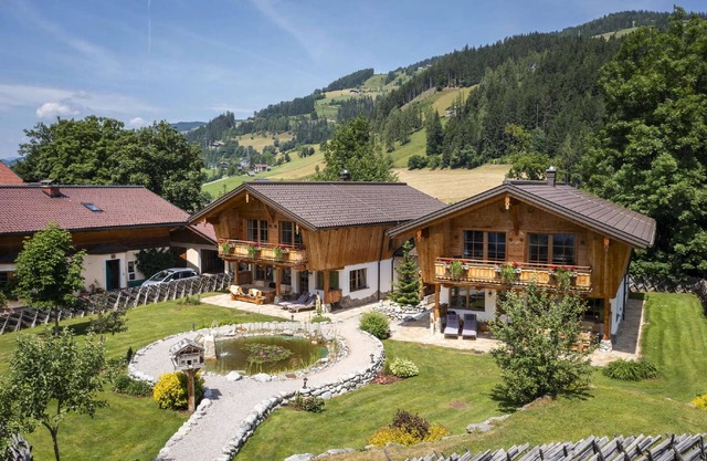 Chalet in Wagrain with sauna and swimming pond