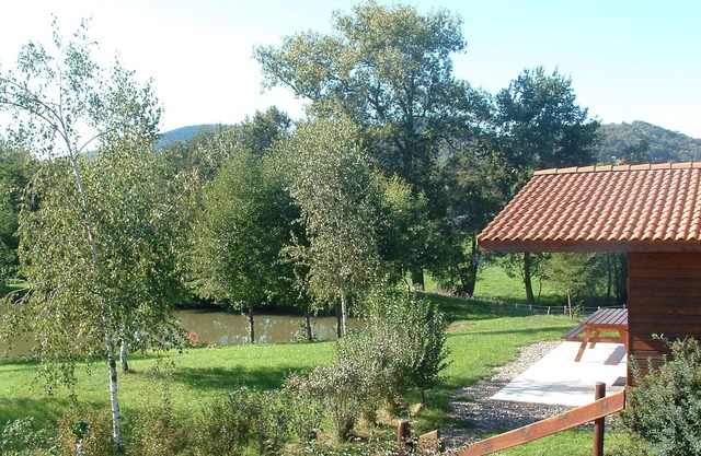 Chalet on private fishing pond with carp