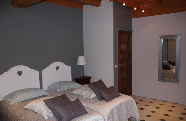 chambre twin avec vue sur parc