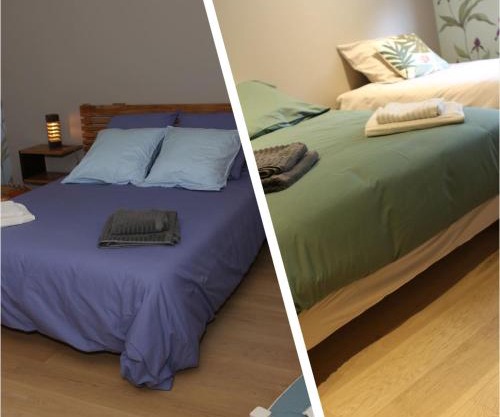Chambres avec salle de bain et petit déjeuner chez JP&Josy