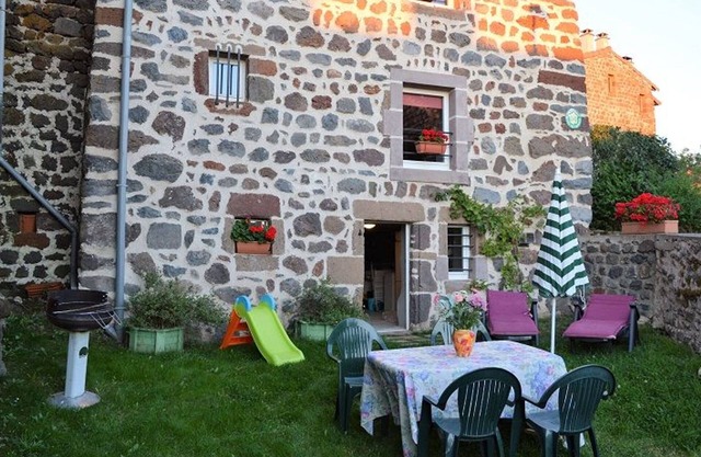 Charming 19th-Century Stone House with Kids Playground near Le Puy-en-Velay