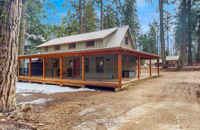 Charming East Village cabin with fireplace & wraparound deck - near skiing