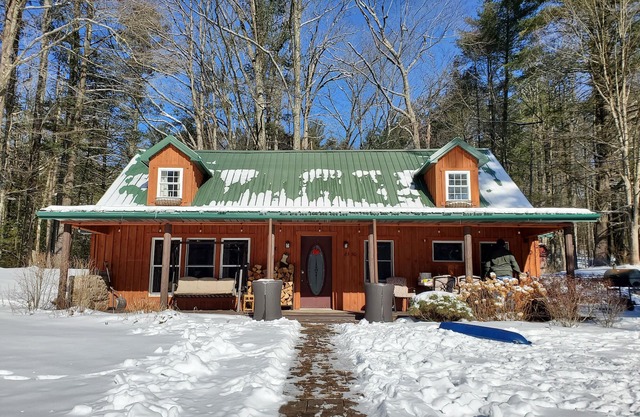 Charming re-imagined bank barn cabin.