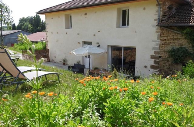 Charming Renovated Farmhouse with Terrace in a Verdant Valley Near Lake Der
