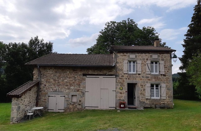 Charming Stone Cottage in Lavoine with Wood Stove, Garage, and Garden