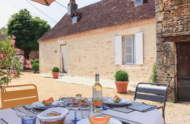 Charming Stone House in Tranquil Hamlet with Fireplace, Terraces, Garden, and Summer Kitchen