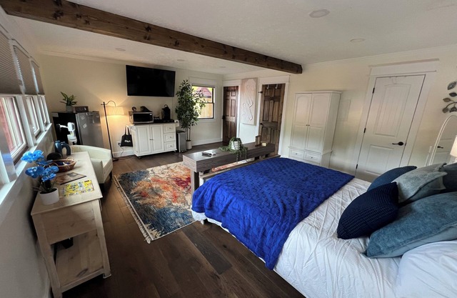 Charming studio with WiFi and AC in delightful Helen. 55 in TV and steps to town