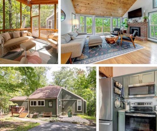 Chic Cabin with 3 Kings Privacy & Pool Access