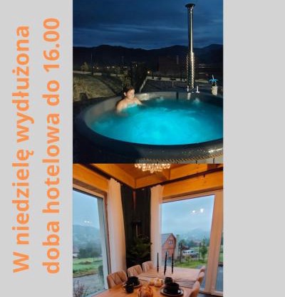 Chwilo Trwaj dom z jacuzzi i kominkiem z widokiem na góry Korbielów Pilsko