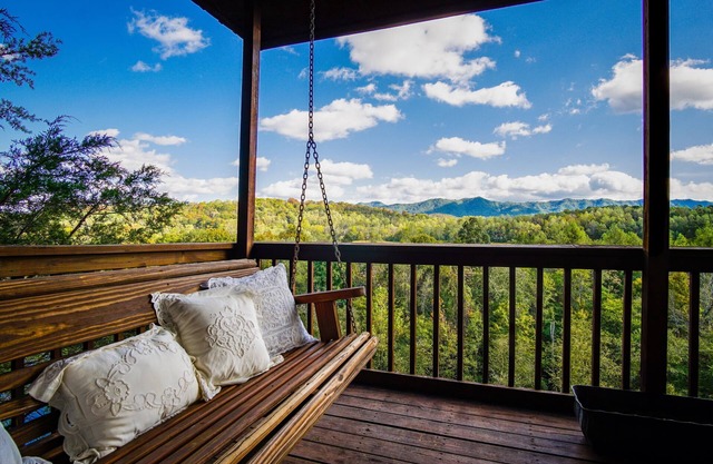 Cliffhanging Cabin over French Broad River between Hot Springs, NC and Gatlinburg Tn