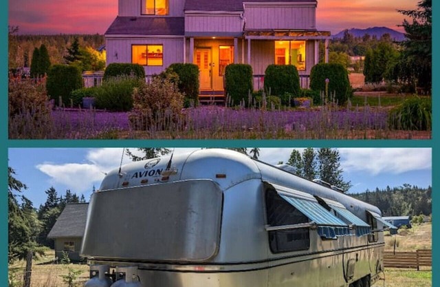 Combined Sequim · Spacious Farmhouse & Vintage Trailer on 5 Acres