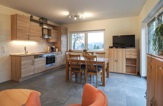 Comfortable vacation apartment with beautiful view over the countryside.