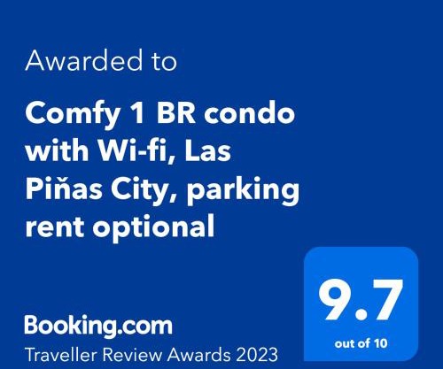 Comfy Studio unit with Wi-fi, Las Piňas City, parking rent optional