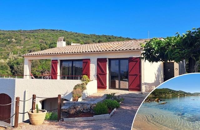 COMPLETE VILLA 160 m2 700 m from the sea, view of the sea, bloody islands and scrubland.