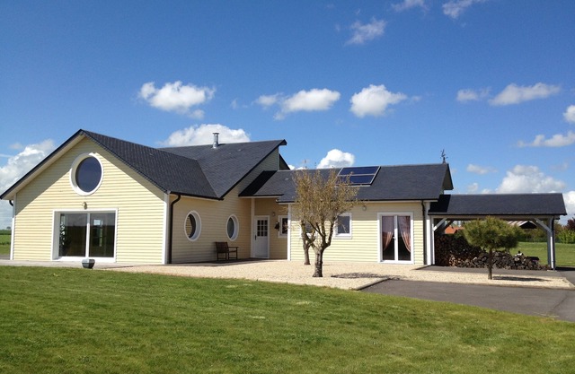 Contemporary wooden house